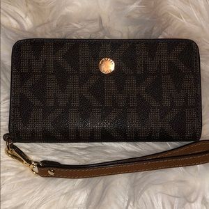 Brown Monogram Michael Kors wallet